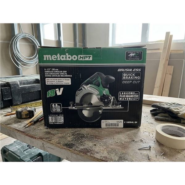 Metabo HPT 18V Cordless 6-1/2" Circular Saw