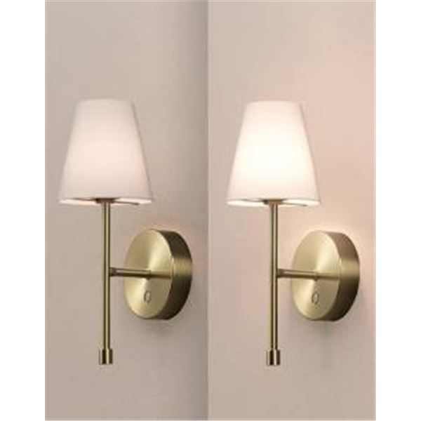 Globe Rechargeable Sconces 2-Pack, USB-C, 36h