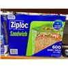 Image 2 : Ziploc Sandwich Bags 600 Count Box