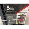 Image 4 : RAMTUFF Resin 5-Shelf Shelving System 73in