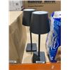 Image 3 : Black Metal Table Lamps