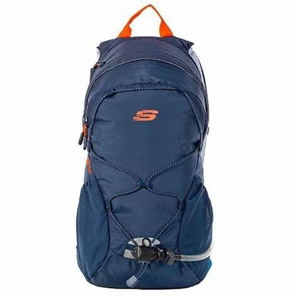 Skechers Sport Blue Backpack With Orange Trim