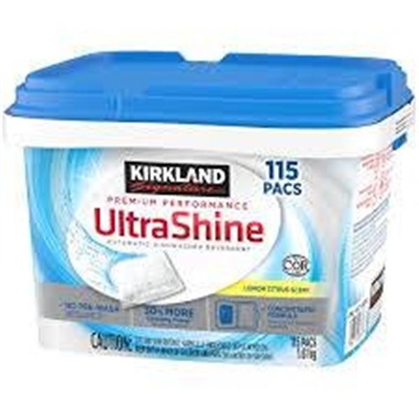 Kirkland UltraShine Dishwasher Detergent 115ct