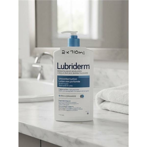 Lubriderm Unscented Lotion 2x710ml Bottles