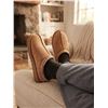 Image 1 : Tan Suede Sheepskin Slippers Size 10/11 Men