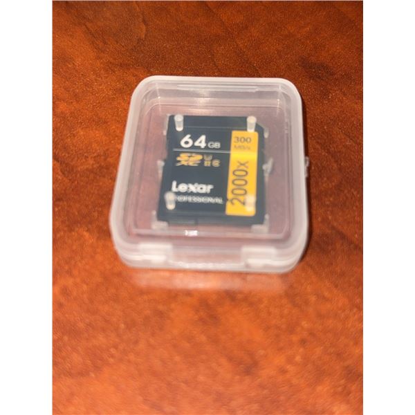 Lexar 64GB SDXC UHS-II 2000x 300MB/s Card