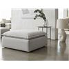 Image 1 : Light Grey Upholstered Ottoman Square Footstool