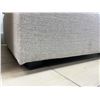 Image 5 : Light Grey Upholstered Ottoman Square Footstool