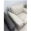 Image 5 : Off-White/Cream Real Natural Leather Armchair