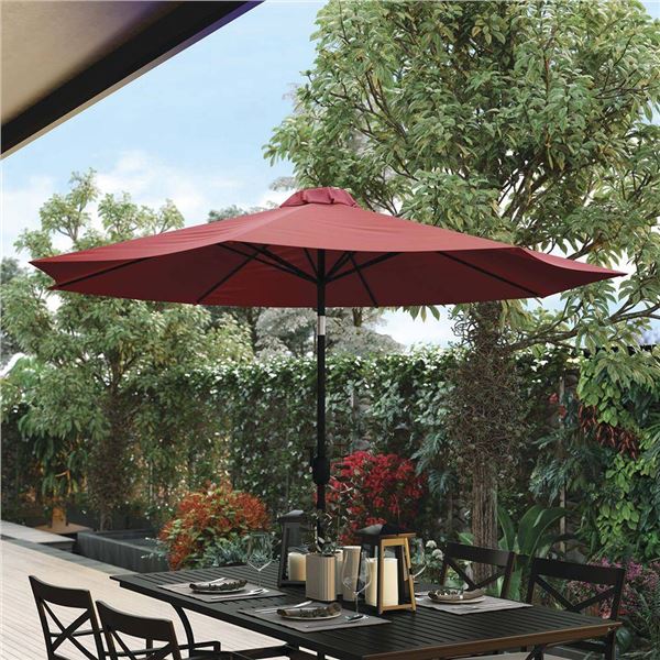 Red Cantilever Umbrella