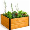 Image 2 : 4x4 ft Composting Keyhole Garden Bed Kit