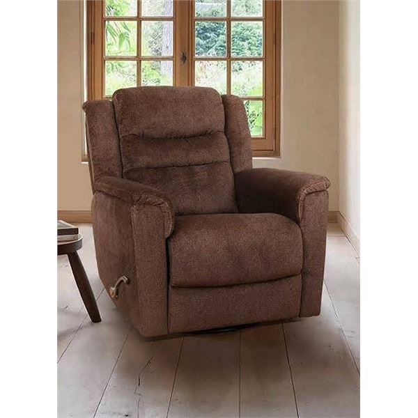 Northridge Home Brown Fabric Glider Recliner Chair