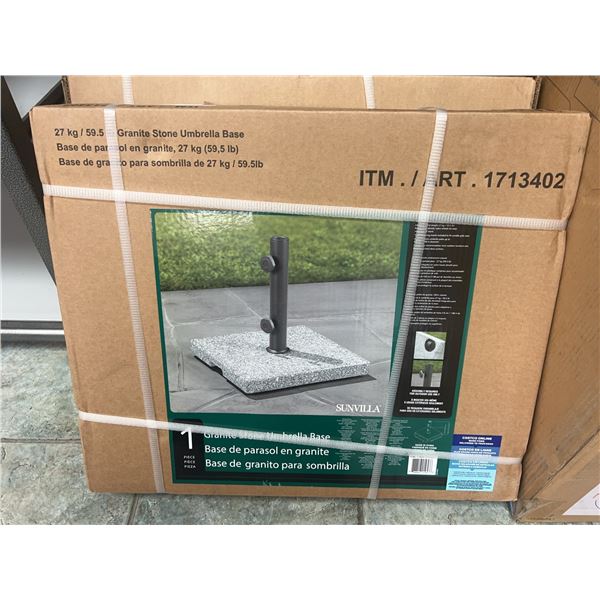Sunvilla 59.5lb Granite Stone Umbrella Base