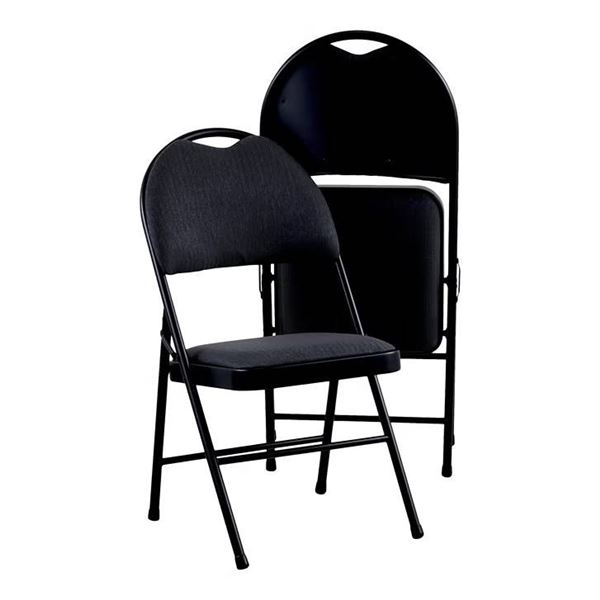 Office Star Vinyl Padded Folding Chairs Set/2