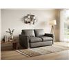 Image 1 : Grey Real Leather Loveseat