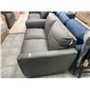 Image 7 : Grey Real Leather Loveseat