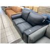 Image 7 : Black Real Natural Leather Loveseat Sofa