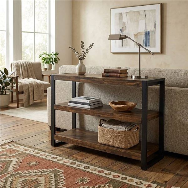 Jofran Loftworks Collection Sofa Table w/ Shelves, SKU 1690-4