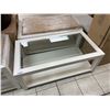 Image 2 : White Wood Coffee Table With Glass Top
