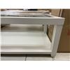 Image 6 : White Wood Coffee Table With Glass Top