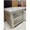 Image 5 : White Wood Side Table With Shelf
