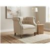 Image 1 : Jofran Grace Natural Club Chair Brass Nailhead