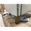 Image 4 : Jofran Grace Natural Club Chair Brass Nailhead