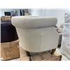 Image 8 : Jofran Grace Natural Club Chair Brass Nailhead