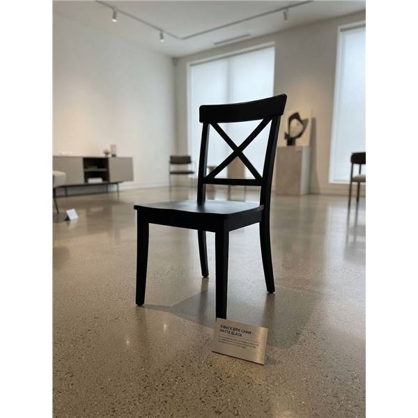 Lot of 2 - Jofran Asbury Park X-Back Stools 2pcs Black (4 chairs in lot total)