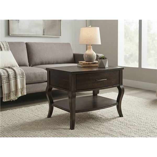 Jofran 1687-7 Chairside Table Merlot Finish