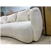 Image 3 : 42nd Street Furniture White Curved Sofa Polyester