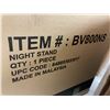 Image 8 : Elements BV800NS Night Stand, Black, 2-Drawer