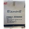 Image 9 : Elements BV800NS Night Stand, Black, 2-Drawer