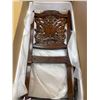 Image 3 : Salina Cherry Dining Chair, Ornate Backrest