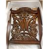 Image 4 : Salina Cherry Dining Chair, Ornate Backrest