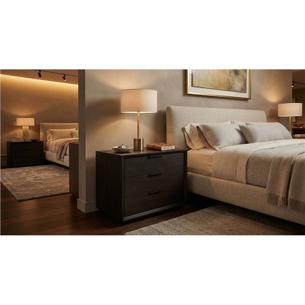 SI900-NS 3-Drawer Night Stand, Wood Finish