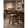 Image 1 : Willow Creek BS4 BKD Slatback Stool, 2 Pcs, Wood