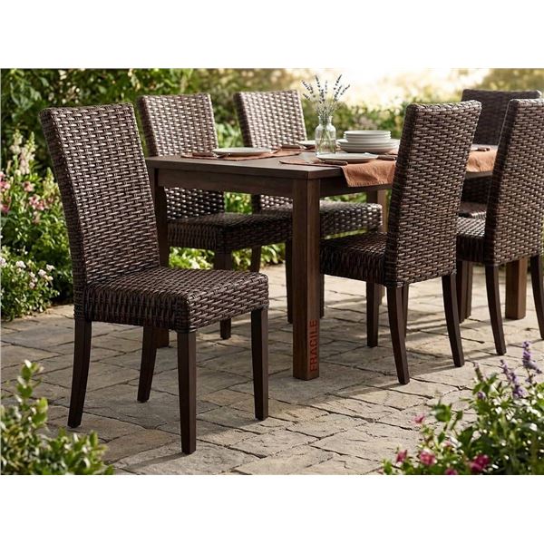Lot of 2 -Jofran Junia 2 pack Woven Chairs, (Lot of 4 chairs total)