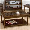 Image 1 : Jofran Baroque Brown Cocktail Table with Mosaic Tile Inlay, #698-1
