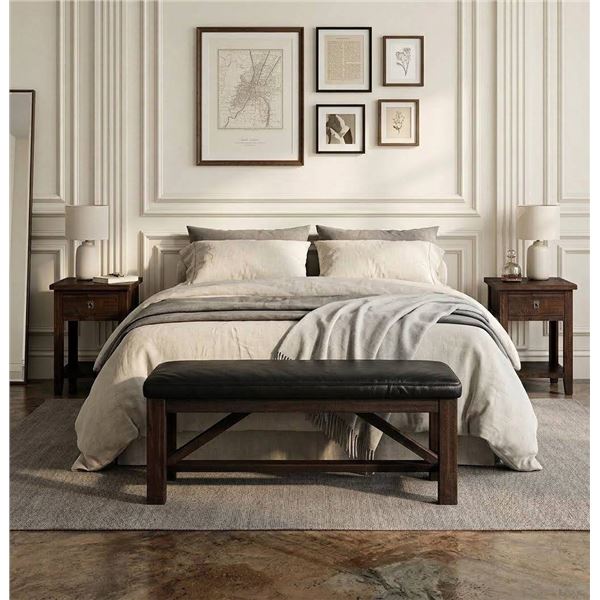 Jofran Kona Grove Bench and End Table Set