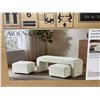 Image 3 : Aiden & Ivy 3-Piece Fabric Ottoman Bench Set