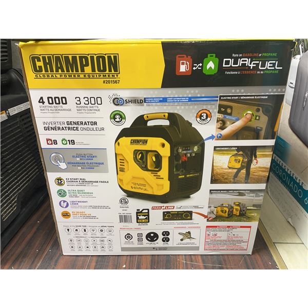 Champion 4000W Dual Fuel Inverter Generator
