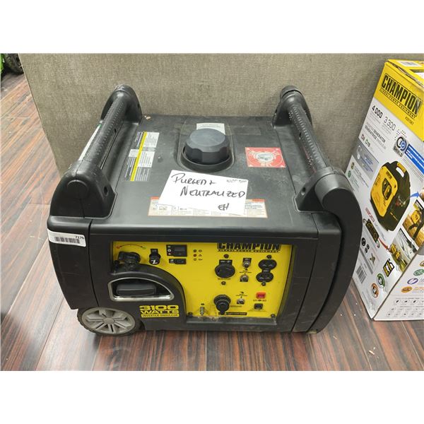 Champion 3100W Inverter Generator Model 100387