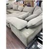 Image 5 : Modular Grey Fabric Sectional Sofa With Ottoman