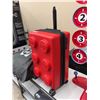 Image 2 : LEGO Red Brick Suitcase With Combo Lock, Broken Handle