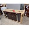 Image 2 : Wood Sideboard With Floral Inlay In Box