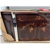 Image 5 : Wood Sideboard With Floral Inlay In Box