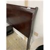 Image 4 : Dark Wood Sleigh Style Queen Headboard, No Frame