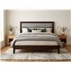 Image 1 : Upholstered Wood Headboard With Nailhead Trim