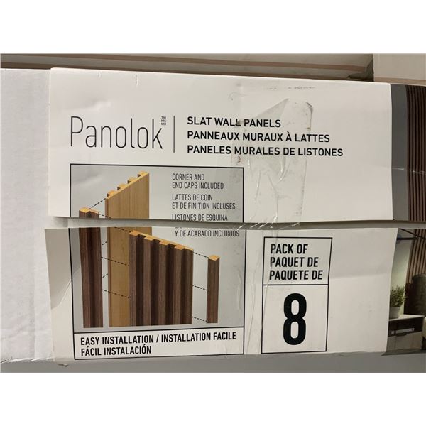 Artika Panolok Walnut Slat Wall Panels, Pack of 8